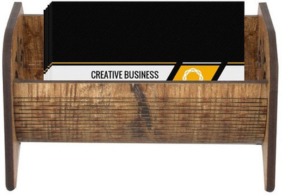 YIXT 1 Compartments wooden desk organizer(Brown)