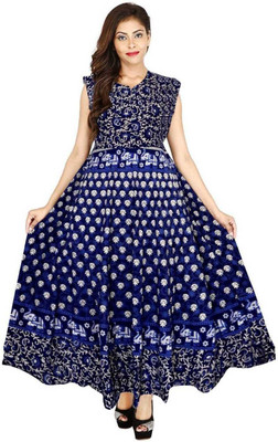 HIMCARE Flared/A-line Gown(Blue)