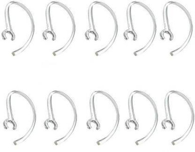 SANNO WORLD Bluetooth Headset Ear Hooks Combo Pack of 10 Pieces Bluetooth without Mic Bluetooth without Mic(White, On the Ear)