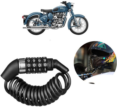 Qiisx Stainless Steel Combination Lock For Helmet