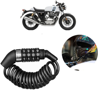 Qiisx Stainless Steel Combination Lock For Helmet