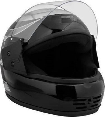 MOTOFLY Moto86 - Stylish Look (ISI APPROVED) Motorbike Helmet(Silver, Black)