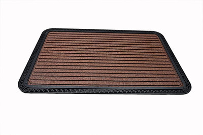 Shivkirpa Rubber Door Mat(Multicolor, Medium)