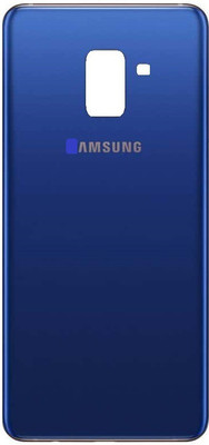Sandreezz Samsung Galaxy A8 Plus / SM-A730 (with Proper Logo) (Glass) Back Panel(Blue)