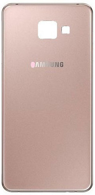 Sandreezz Samsung A7 2016 / SM-A710 (with Proper Logo) (Glass) Back Panel(Pink)