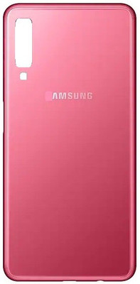 Sandreezz Samsung Galaxy A7 2018 / SM-A750 (with Proper Logo) (Glass) Back Panel(Pink)
