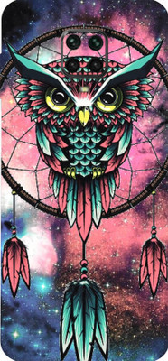 LAMHA Poco M2 Pro Mobile Skin(Ultra Super Pink Owl With High Matte Finish.)