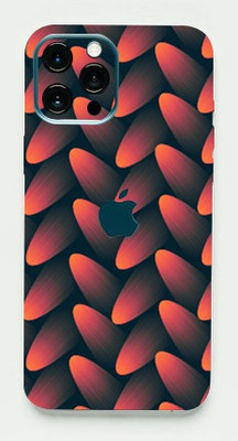 Mclaxa Red Leafs Mobile Back Skin Iphone 13 Pro Max, Red Leafs Mobile Skin(Red Leafs Skin With Super Matte Finish)
