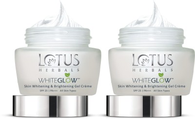 LOTUS HERBALS Whiteglow Skin Whitening & Brightening Gel Cream | SPF 25 | Pa +++| 40g(80 g)