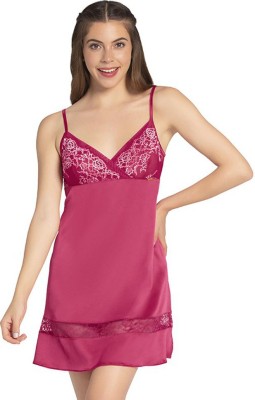 Amante Women Chemise(Pink)