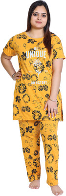 LOVE LONDON Women Printed Multicolor Top & Pyjama Set