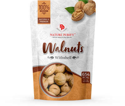 Nature Purify Walnuts With Shell,California Inshell Walnuts,Whole Akhrot,Inshell Walnuts Walnuts(1 x 250 g)