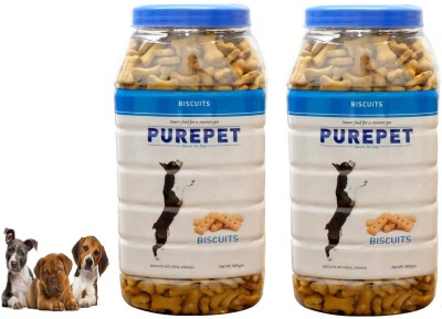 purepet Purepet milk biscuits for dogs Chicken 1.81 kg (2x0.91 kg) Dry Adult, Young Dog Food