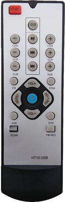 Nij Compatible For HT 10 USB Home Theater System Remote Control MITSUN Remote Controller(Black)