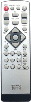 Akshita H-T-8 Compatible For 3 IN1 Home Theater System Remote Control MITSUN Ibell ONIX Remote Controller(Black)