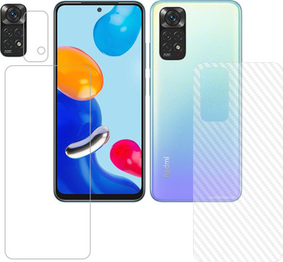 Vatsin Front and Back Tempered Glass for Redmi Note 11(Pack of 3)