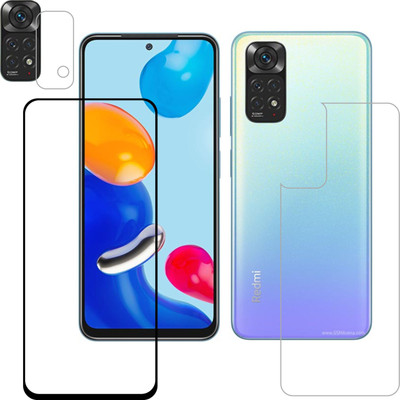 Ten To 11 Front and Back Tempered Glass for Redmi Note 11(Pack of 3)