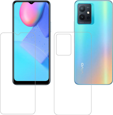 Vatsin Front and Back Tempered Glass for iQOO Z6(Pack of 2)