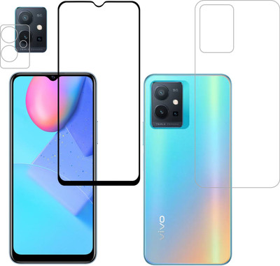 Vatsin Front and Back Tempered Glass for iQOO Z6(Pack of 3)