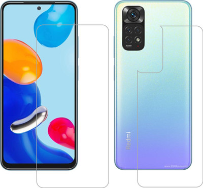 Vatsin Front and Back Tempered Glass for Redmi Note 11(Pack of 2)