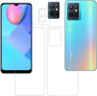 Vatsin Front and Back Tempered Glass for iQOO Z6(Pack of 3)