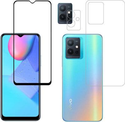 Vatsin Front and Back Tempered Glass for ViVO T1 5G(Pack of 3)