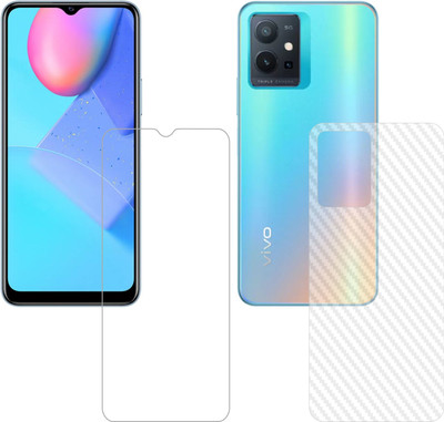 Vatsin Front and Back Tempered Glass for iQOO Z6(Pack of 2)