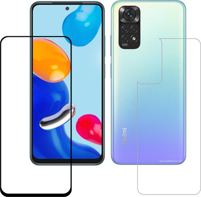 Vatsin Front and Back Tempered Glass for Redmi Note 11(Pack of 2)