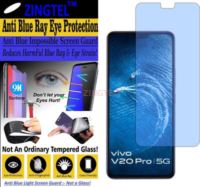 ZINGTEL Impossible Screen Guard for VIVO V20 PRO 5G (Impossible UV AntiBlue Light)(Pack of 1)