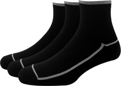 VAN HEUSEN Men Solid Ankle Length(Pack of 3)