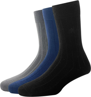 LOUIS PHILIPPE Men Solid Calf Length(Pack of 3)
