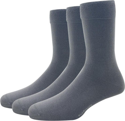 VAN HEUSEN Men Solid Calf Length(Pack of 3)