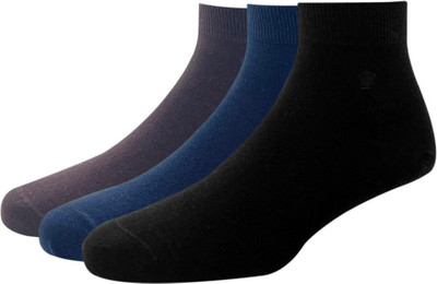 LOUIS PHILIPPE Men Solid Mid-Calf/Crew(Pack of 3)