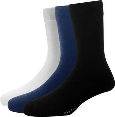 VAN HEUSEN Men Solid Calf Length(Pack of 3)