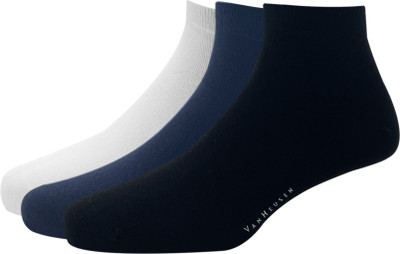 VAN HEUSEN Men Solid Ankle Length(Pack of 3)
