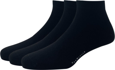 VAN HEUSEN Men Solid Ankle Length(Pack of 3)
