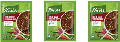 Knorr HOT AND SOUR VEG SOUP 129G PACK OF 3(Pack of 3, 129 g)