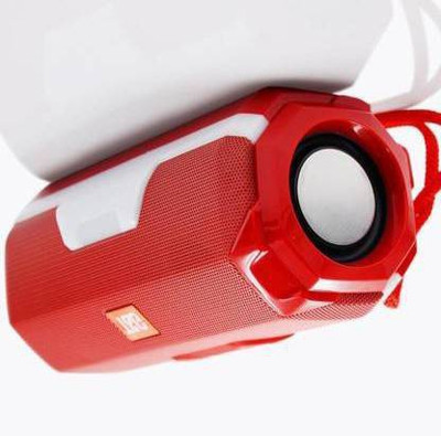 TEQIR A006 Red Portable Wireless Bluetooth Speaker with DJ Light USB/Micro SD Card 5 W Bluetooth Party Speaker(Red, Stereo Channel)
