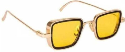 Niavaa Retro Square Sunglasses(For Men & Women, Yellow)