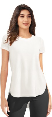 DHUNKI Casual Solid Women White Top