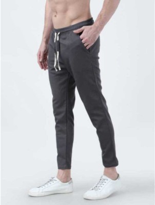 swi stylish Solid Men Grey Track Pants