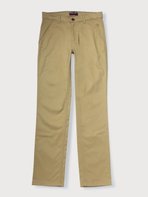 GINI & JONY Regular Fit Baby Boys Brown Trousers