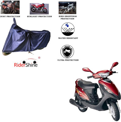 RiderShine Two Wheeler Cover for Kinetic(Nova, Blue)