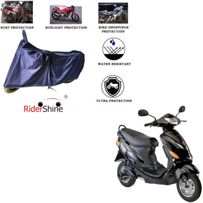 RiderShine Two Wheeler Cover for Hero(Electric Wave Dx, Blue)