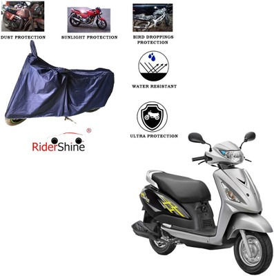 RiderShine Two Wheeler Cover for Suzuki(Swish 125, Blue)