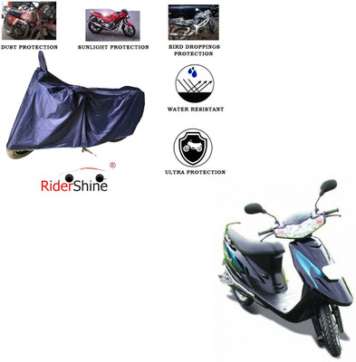 RiderShine Two Wheeler Cover for TVS(Teenz, Blue)
