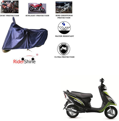 RiderShine Two Wheeler Cover for TVS(Scooty Streak, Blue)