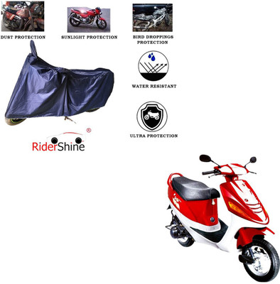 RiderShine Two Wheeler Cover for Kinetic(Zing, Blue)