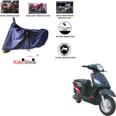 RiderShine Two Wheeler Cover for Hero(Electric NYX, Blue)