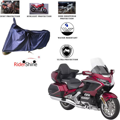 RiderShine Two Wheeler Cover for Honda(Gold Wing GL1800, Blue)